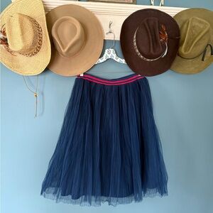 Navy Blue Layered Tulle tutu Skirt sz large